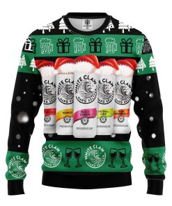 white claw beer ugly christmas sweatshirt 1 egm9z