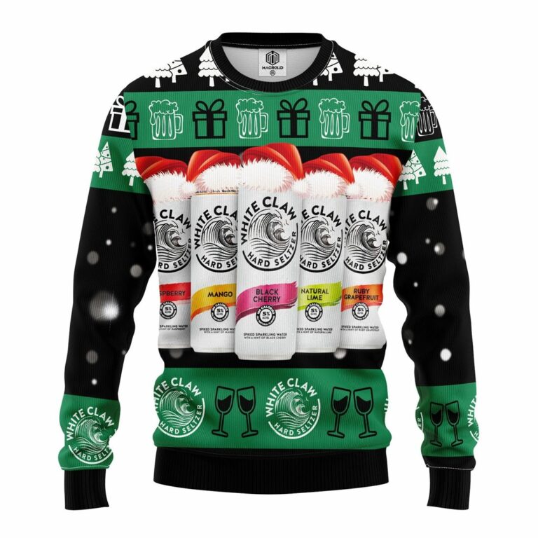 White Claw Beer Ugly Christmas Sweatshirt