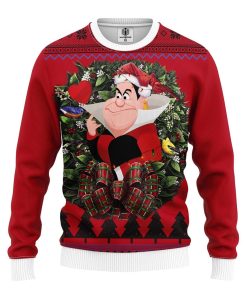 White Rabbit Queen Alice In Wonderland Noel Mc Ugly Christmas Sweatshirt