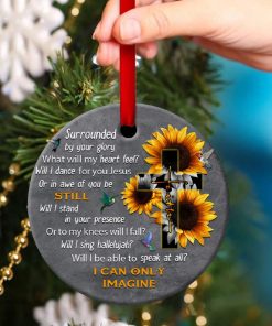 Will I Stand In Your Presence Sunflower Circle Ornament Will I Stand In Your Presence Sunflower Circle Ornament