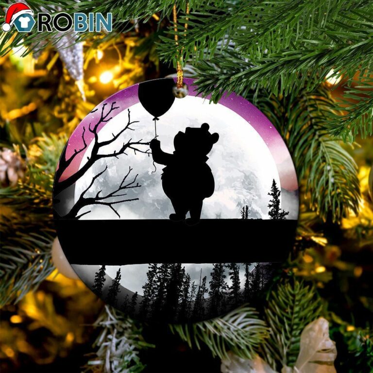 Winnie The Pooh Moon Night Christmas Ornament