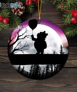Winnie The Pooh Moon Night Christmas Ornament Winnie The Pooh Moon Night Christmas Ornament