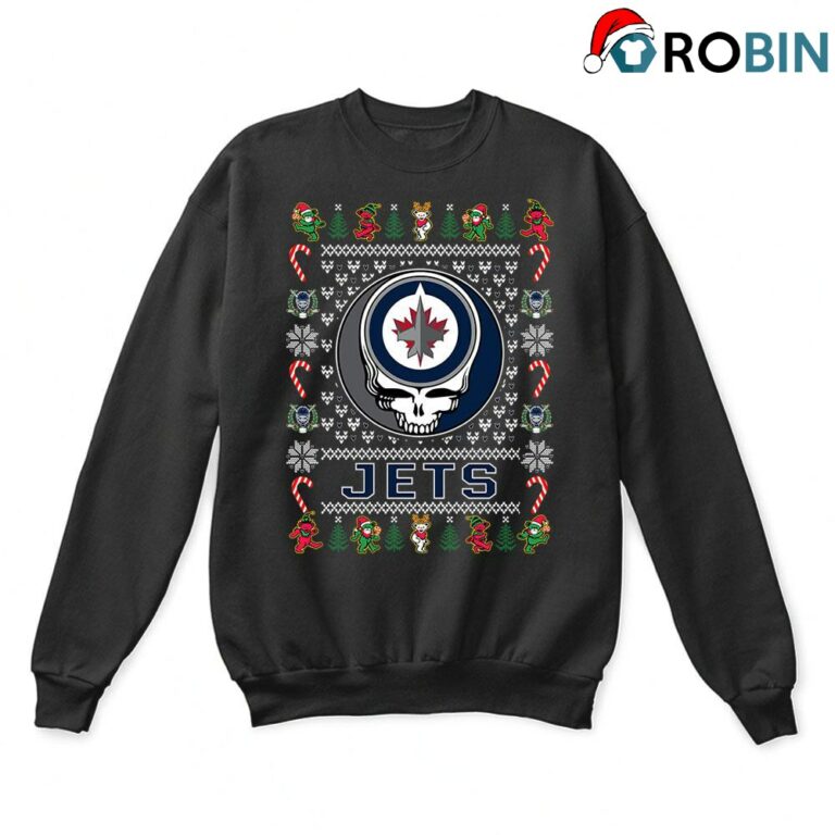 Winnipeg Jets X Grateful Dead Christmas Ugly Sweatshirt