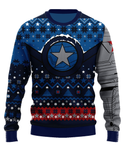 winter soldier ugly christmas sweater xmas gift 1 mrPMP