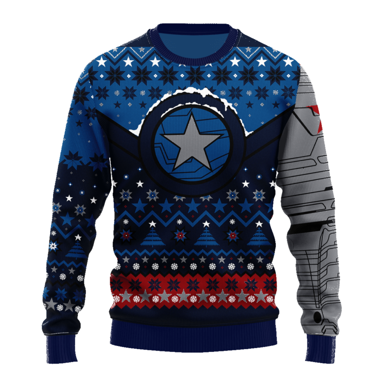 Winter Soldier Ugly Christmas Sweater Xmas Gift