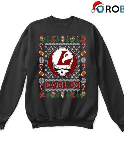 Wisconsin La Crosse Eagles X Grateful Dead Christmas Ugly Sweatshirt