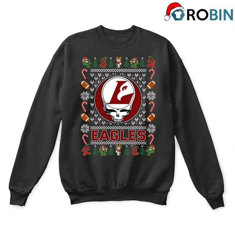 Wisconsin La Crosse Eagles X Grateful Dead Christmas Ugly Sweatshirt