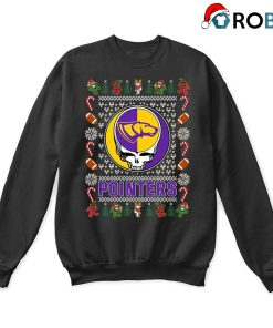 Wisconsin Stevens Point Pointers X Grateful Dead Christmas Ugly Sweatshirt