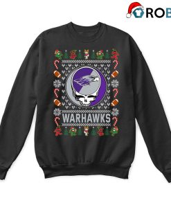 Wisconsin Whitewater Warhawks X Grateful Dead Christmas Ugly Sweatshirt