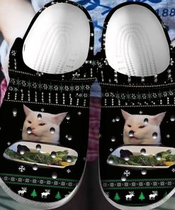 Woman Yelling At Cat Classic Clog, Unisex Crocs Shoes