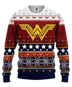 wonder woman 3d christmas sweater 1 KVWg0