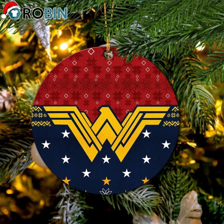 Wonder Woman Circle Ornament – Christmas Decorations