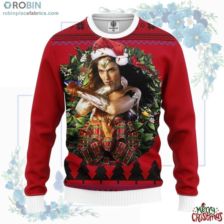 Wonder Woman Light Noel Mc Ugly Christmas Sweater