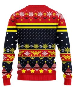 Wonder Woman Red Yellow Ugly Christmas Sweatshirt