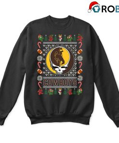 Wyoming Cowboys X Grateful Dead Christmas Ugly Sweatshirt