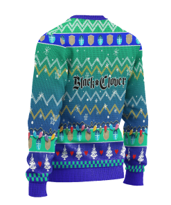 Yuno Anime Ugly Christmas Sweater Black Clover Xmas Gift