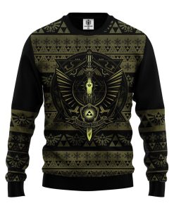 zelda 3d ugly christmas sweatshirt 1 JLR0I