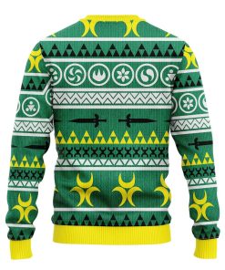 Zelda Green Yellow Ugly Christmas Sweatshirt
