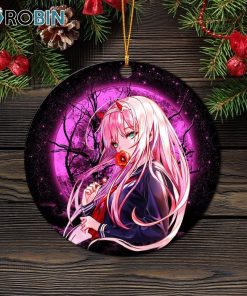 Zero Two Moonlight Circle Ornament – Christmas Decorations Zero Two Moonlight Circle Ornament – Christmas Decorations