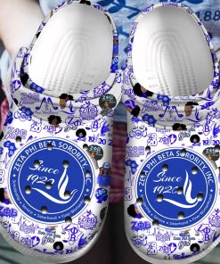 Zeta Phi Beta Classic Clog, Unisex Crocs Shoes