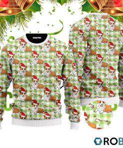 A Dult A Very Corgi 3D Print Ugly Christmas Sweater RB4058 A Dult A Very Corgi 3D Print Ugly Christmas Sweater RB4058