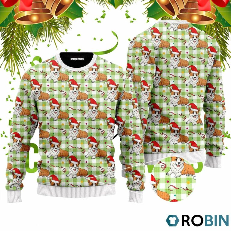 A Dult A Very Corgi 3D Print Ugly Christmas Sweater RB4058