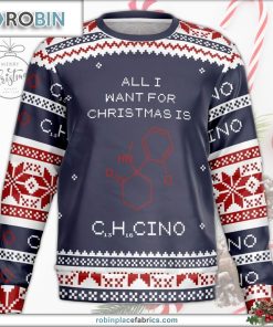 all i want for christmas c13h16clno ugly sweater 151 syPpo