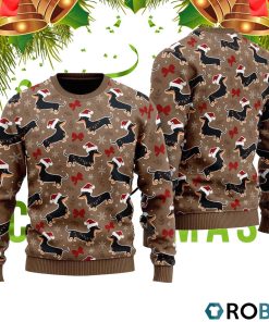 All I Want For Christmas Is A Dachshund 3D Print Ugly Christmas Sweater RB2045