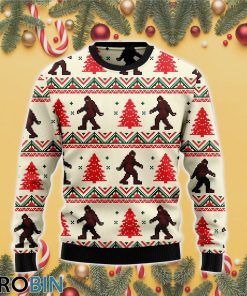 Amazing Bigfoot 3D Print Ugly Christmas Sweater RB3907