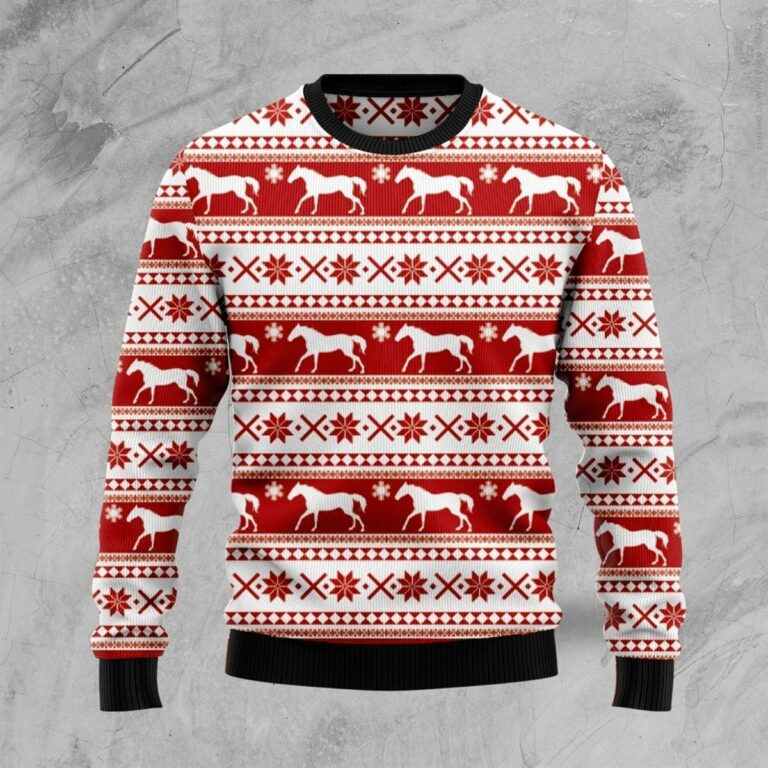Amazing Horse All Over Print Ugly Sweatshirt, Sweater