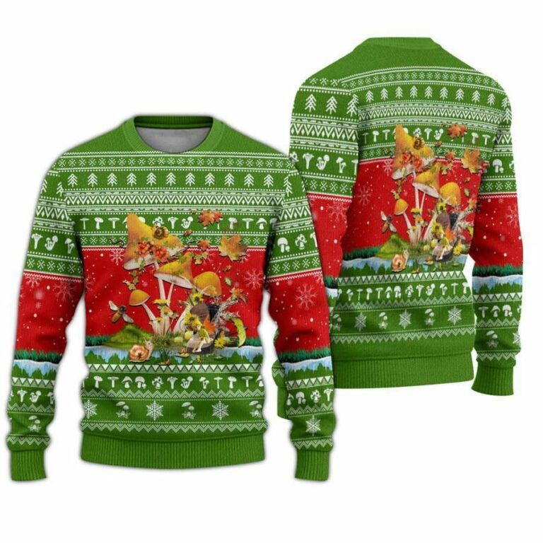 Amazing Mushroom Christmas Ugly Sweatshirt, Sweater