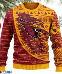 arizona cardinals 3d print football ugly christmas sweater sweatshirt 2 prg1sq