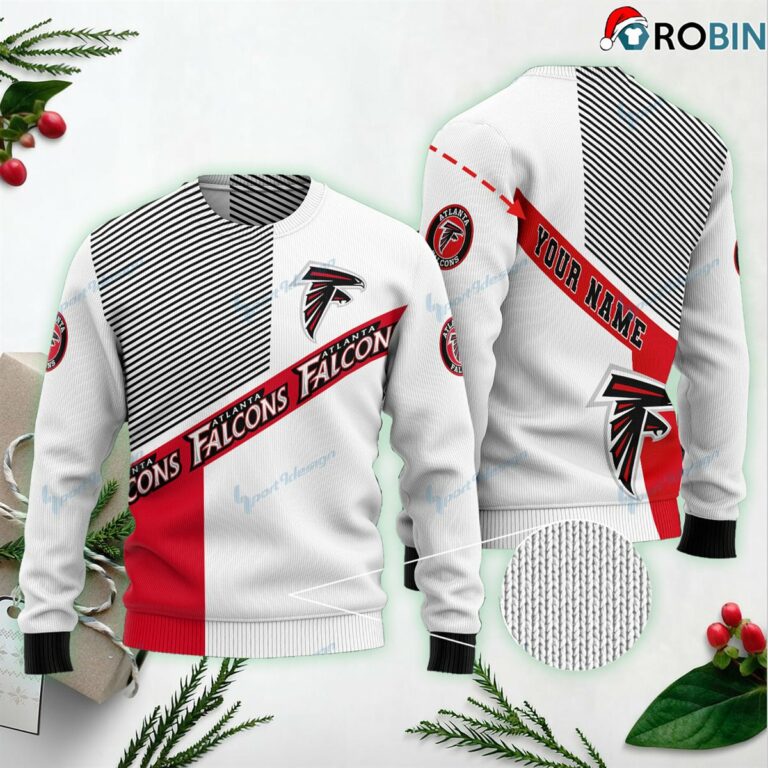 Atlanta Falcons Personalized Ugly Christmas Sweater, Sweatshirt