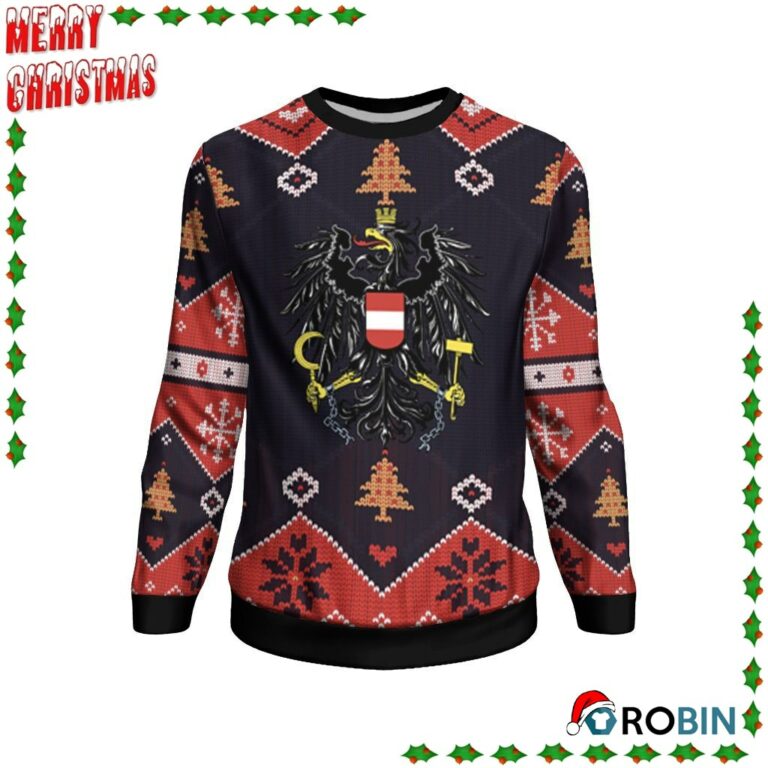 Austria Christmas – Santa Claus Ho Ho Ho Ugly Sweatshirt, Sweater