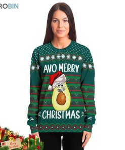 avo merry christmas ugly christmas sweater 3 boq4st