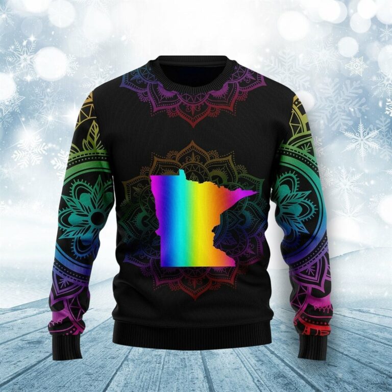 Awesome Minnesota Ugly Christmas Sweatshirt, Sweater