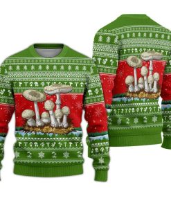Awesome Mushroom Christmas Ugly Sweatshirt, Sweater Awesome Mushroom Christmas Ugly Sweatshirt, Sweater