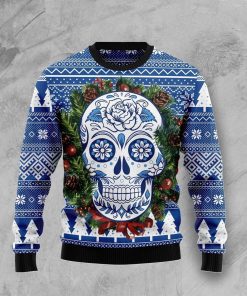 Awesome Sugar Skull Christmas Ugly Sweatshirt, Sweater Awesome Sugar Skull Christmas Ugly Sweatshirt, Sweater