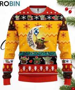 baby yoda moon and back cute ugly christmas sweater yellow 1 vvmpud