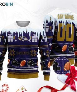 baltimore ravens football ugly christmas sweater sweatshirt swt bvsoao