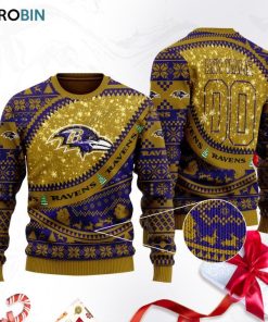 baltimore ravens football ugly christmas sweater sweatshirt swt ocisnq