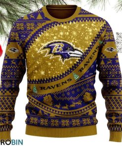 Baltimore Ravens Football Ugly Christmas Sweater, Sweatshirt SWT102 Baltimore Ravens Football Ugly Christmas Sweater, Sweatshirt SWT102