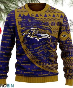 Baltimore Ravens Ugly Christmas Sweater, Sweatshirt SWT140 Baltimore Ravens Ugly Christmas Sweater, Sweatshirt SWT140