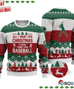 Baseball All I Want For Christmas Ugly Sweatshirt, Sweater