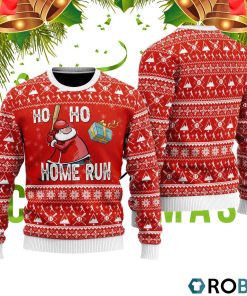 Baseball Ho Ho Homerun Ugly Christmas Sweater RB4502