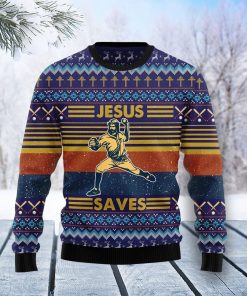Baseball Jesus Save Ugly Sweatshirt, Sweater