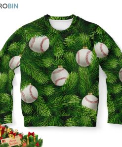 baseball tree ugly christmas sweatshirt sweater 1 axvmlh