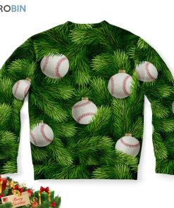 Baseball Tree Ugly Christmas Sweatshirt, Sweater