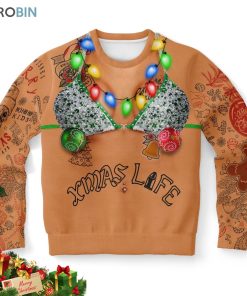 beach body xmas life ugly christmas sweatshirt sweater 1 gqqxtd