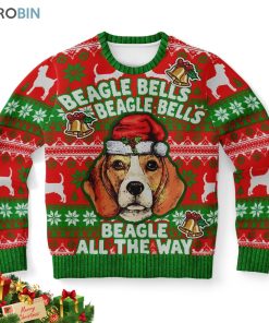 beagle bells beagle bells all the way ugly christmas sweater 1 do3afj